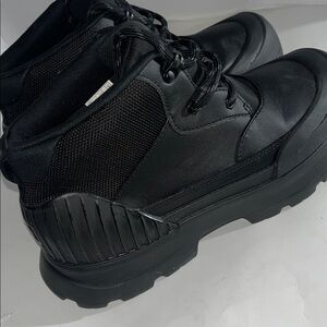 UGG Black Boots with Illuminated Logo